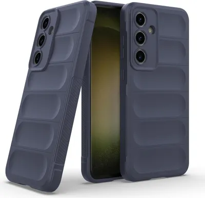 Produktbild von Handy Hülle für Samsung Galaxy S24 FE Grip Case Cover Schutzhülle Softgrip Farbe: Dunkelblau
