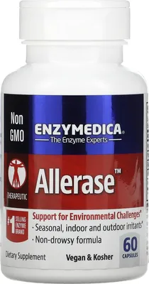 Produktbild von Nahrungsergänzungsmittel Enzymedica Allerase (60 Kapseln) 8586