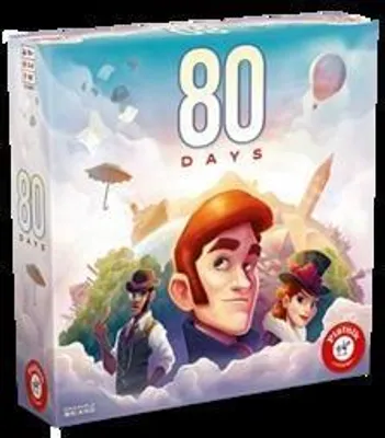 Produktbild von 80 Days Brettspiel – Abenteuer Weltreise für 2-4 Spieler