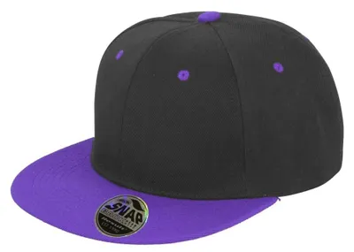 Produktbild von Result Uni Core Bronx Baseball Kappe, 2 Tone FK624 (Einheitsgröße) (Schwarz/Violett)