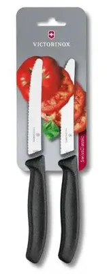 Produktbild von Victorinox Swiss Classic Tomaten-/Tischmesser – 2 Stück – gezahnte Klinge 11 cm