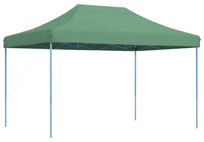 Image de vidaXL Tente de fête, 279 x 410 x 315 cm, vert, tissu Oxford