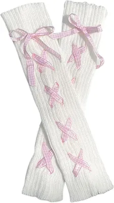 Produktbild von Gestrickte Kniestulpen für Damen/Mädchen im Y2K Harajuku Gothic Lolita Stil, modisches Geschenk, warm und trendig