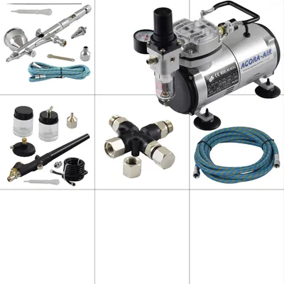 Produktbild von Agora-Tec® Airbrush Komplett-Set EXPERT VII.3