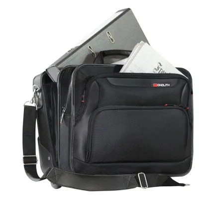 Image de Monolith Mallette pour ordinateur portable avec roulettes 15.6 " - Noir - Polyester / Nylon Body - 325 mm de hauteur x 425 mm de largeur x 200 mm de profondeur