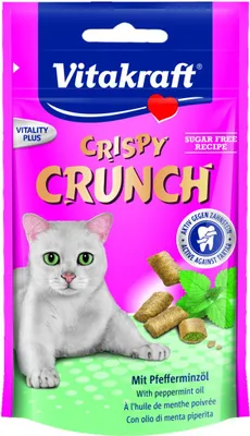 Obrázok produktu pre Vitakraft Cat Snack Crispy Crunch s mätovým olejom - 8 x 60 g