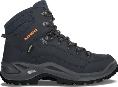 Obrázek produktu pro LOWA Renegade GTX Mid, Muži, Dospělý, Černá, Modrá, Šedá, Outdoorová obuv, Turistika, Jednobarevný