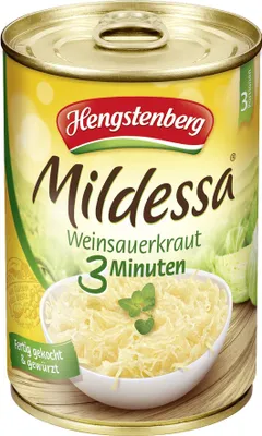 Produktbild von Hengstenberg Mildessa 3 Minuten Weinsauerkraut fertig gewürzt 400g
