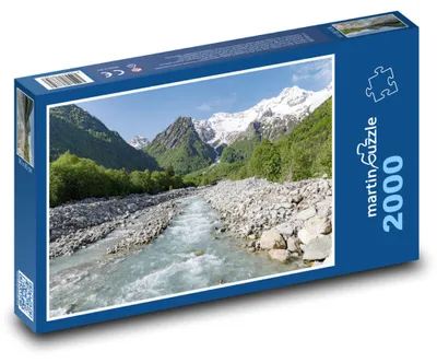 Produktbild von martinpuzzle - Puzzle 2000 Teile - Berge - Fluss