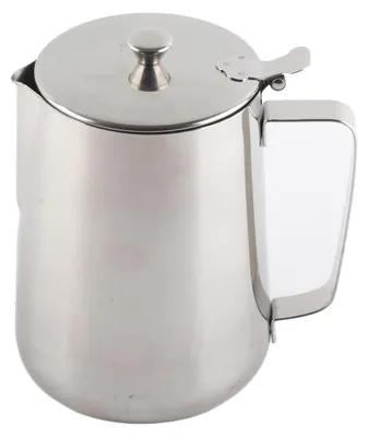 Milchaufschäumkännchen Edelstahl 600 ml mit Deckel