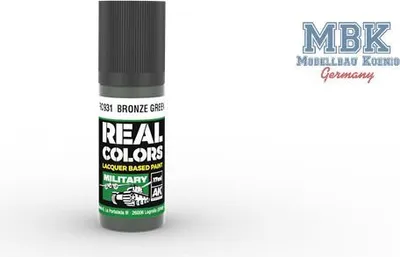 Zdjęcie produktu dla AK Interactive S.L. AK-RC931 REAL COLORS: Brązowo-zielony 17 ml