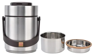 Produktbild von 1500 ml isolierte Lunchbehälter, Edelstahl-Vakuum-Lebensmittelbehälter, Bento-Box für Erwachsene