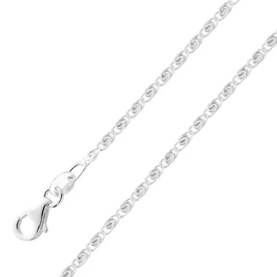 Produktbild von Panzerarmband 1.6mm Armband Silber 925 rhodiniert 45