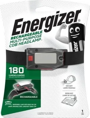 Image de Lampe frontale rechargeable tête détachable 180 lm noire ENERGIZER