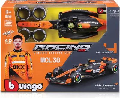 Zdjęcie produktu dla Bburago Model 1:24 F1 Mclaren Team MCL38 Lando Norris 18-28511