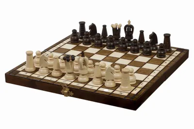 Produktbild von Traditionelles Klassische Schachspiel Royal Maxi 31x31cm Holzschachset