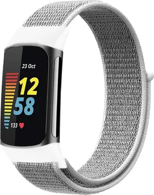 Image de imoshion Bracelet en nylon pour le Fitbit Charge 5 - Taille S - Gris clair