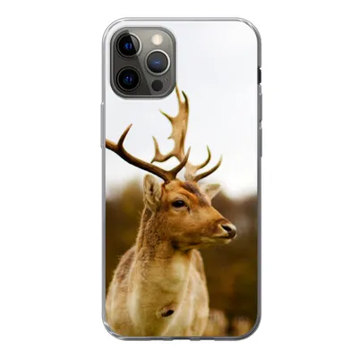 Produktbild von MuchoWow® Handyhülle Schutzhülle Hülle für iPhone 13 Pro Damhirsch - Wald - Herde - Tiere - Natur Silikon Softcase Handy Hülle - Handy-Tasche
