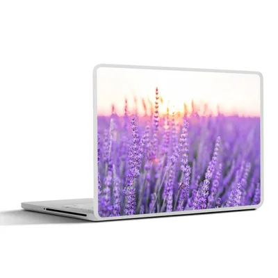 Produktbild von MuchoWow® Laptop Aufkleber Sticker Cover Lavendel - Nahaufnahme - Lila - Blumen 25x18 cm - Laptop-Deko