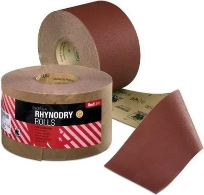 Image de Papier abrasif INDASA Red Line Rhynowet, rouleau 115 x 50 m, P100