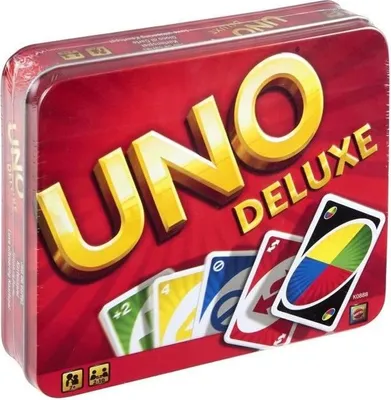 Obrázok produktu pre Uno Deluxe, rodinná hra, kartová hra, od 7 rokov, akčné karty