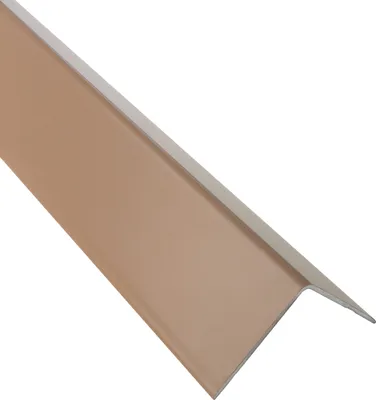 Produktbild von Alu Winkel-Profil Kantenschutz Zierleiste Profil bahama beige 270cm H27mm