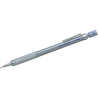 Obrázek produktu pro Pentel PG517, Stříbrná, Nerezová ocel, Černá, HB, 0,7 mm, Osmiúhelníkový