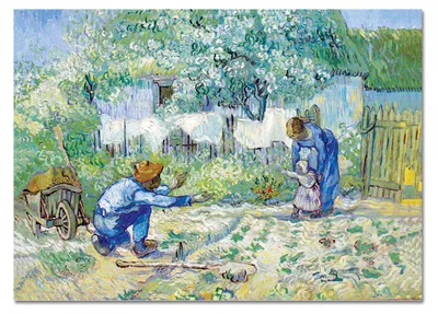 Image de Giallobus - Premiers pas - Vincent Van Gogh - 100L x 70l cm - Tableau - Verre acrylique