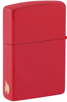 Produktbild von ZIPPO - Zippo Flammenmotiv - Rot Red Matte Sturmfeuerzeug nachfüllbar Benzin 60006280