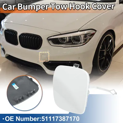 Image de Capuchon De Remorquage De Pare-Chocs Avant Blanc pure Pour Bmw SšŠrie 1 F20 Lci Berline F21 Lci Break 2015-2018 No.51117387170 - Pack De 1
