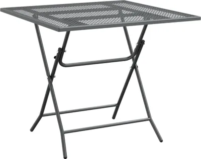 Obrázek produktu pro vidaXL Zahradní stůl 80x80x72 cm z expandovaného kovu antracitový