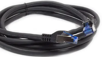 Immagine prodotto di Alcasa 8060-SF100S Netzwerkkabel 10 m Cat6a S/FTP (S-STP) Schwarz (8060-SF100S)