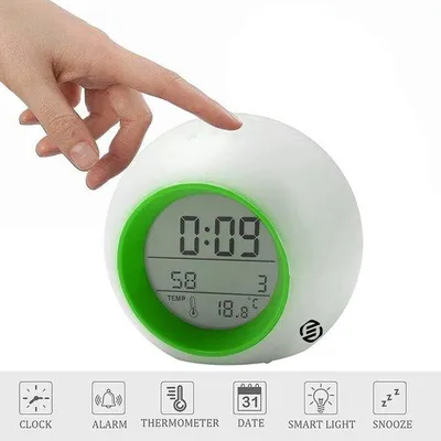 Zdjęcie produktu dla Cyfrowe budziki dla dzieci z lampką nocną