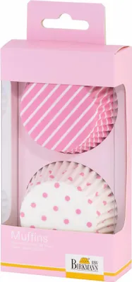 Image de Caissettes en papier Birkmann Colour Splash, caissettes à muffins, moule, papier, rose, Ø 7 cm, 48 pièces, 443884