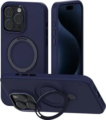 Produktbild von Mercury MagSafe Stand Silikon iPhone 15 6,1" blau/blaue Schutzhülle