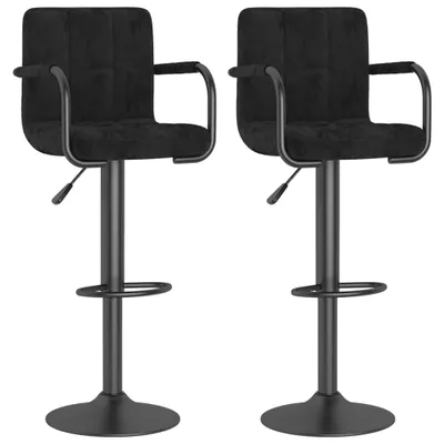 Obrázek produktu pro vidaXL Barová stolička 2 ks Black Velvet