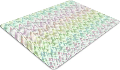 Produktbild von Stuhlunterlage Bürostuhlunterlage 120 cm x 90 cm Bodenmatte Bürostuhlunterlage - Punkte in Herringbone.