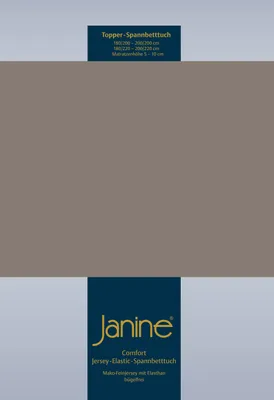 Produktbild von Janine Topper Comfort Jersey Spannbetttuch 140x200 cm - 160x220 cm taupe