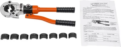 Immagine prodotto di Pinza crimpatrice idraulica, pressione massima di 80 KN, impugnatura ergonomica, pinza idraulica