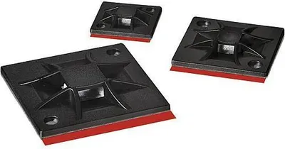 Produktbild von Hellermann Tyton QM20APT-A-PA66-BK (100) Klebesockel 20x20mm QM20APT-A 151-02972
