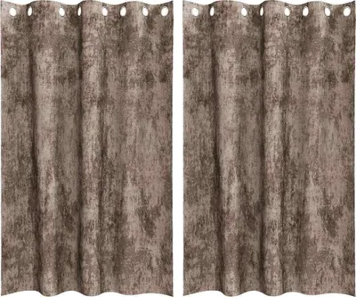 Produktbild von vidaXL Samtvorhänge mit Vorhängen 2 pcs Cappuccino 175 x 140 cm Samt