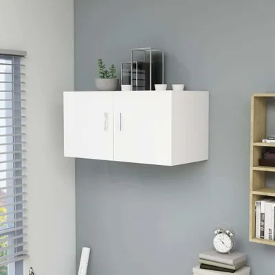 Immagine prodotto di The Living Store Armadio a muro bianco 80 x 39 x 40 cm materiale legno
