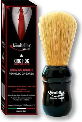 Image de The Goodfellas' smile King Hog Blaireau à raser Soie pure