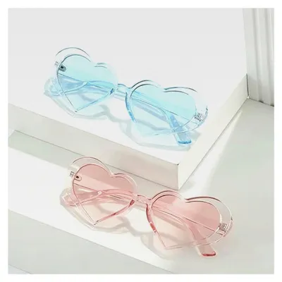 Produktbild von Herz-Sonnenbrille für Damen, herzförmige Sonnenbrille für Partys, modische Brillen für Damen