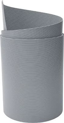 Produktbild von Sichtschutzstreifen zaun|zu RILLE MAXI Streifen 2,05m für 24cm Gittermatten Fenstergrau 2,05m