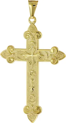 trendor 51996 Kreuz-Anhänger Gold 333 (8 Karat) 50 x 33 mm 1