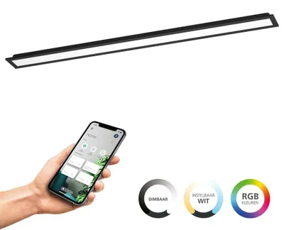 Obrázek produktu pro EGLO Moradillo, 1 žárovek, LED, 3700 lm, IP20, Černá, Bílá