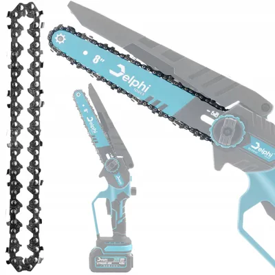 Produktbild von Delphi Tools | Sägekette 8 Zoll - 1/4 Zoll - für Akku-Kettensäge - langlebig scharf