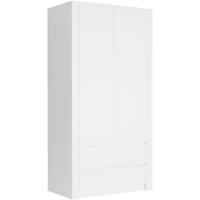 Produktbild von Framire Kleiderschrank 2-türig 180 x 90 x 55 cm, Modell MODERN B20, weiß