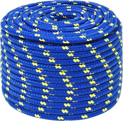 Obrázek produktu pro vidaXL Bootsseil Blau 12 mm 100 m Polypropylen